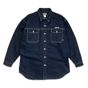 Vintage Fat Joe FJ560 Dark Denim Jacket‎ 3XL Big Tall Hip Hop 90s Streetwear